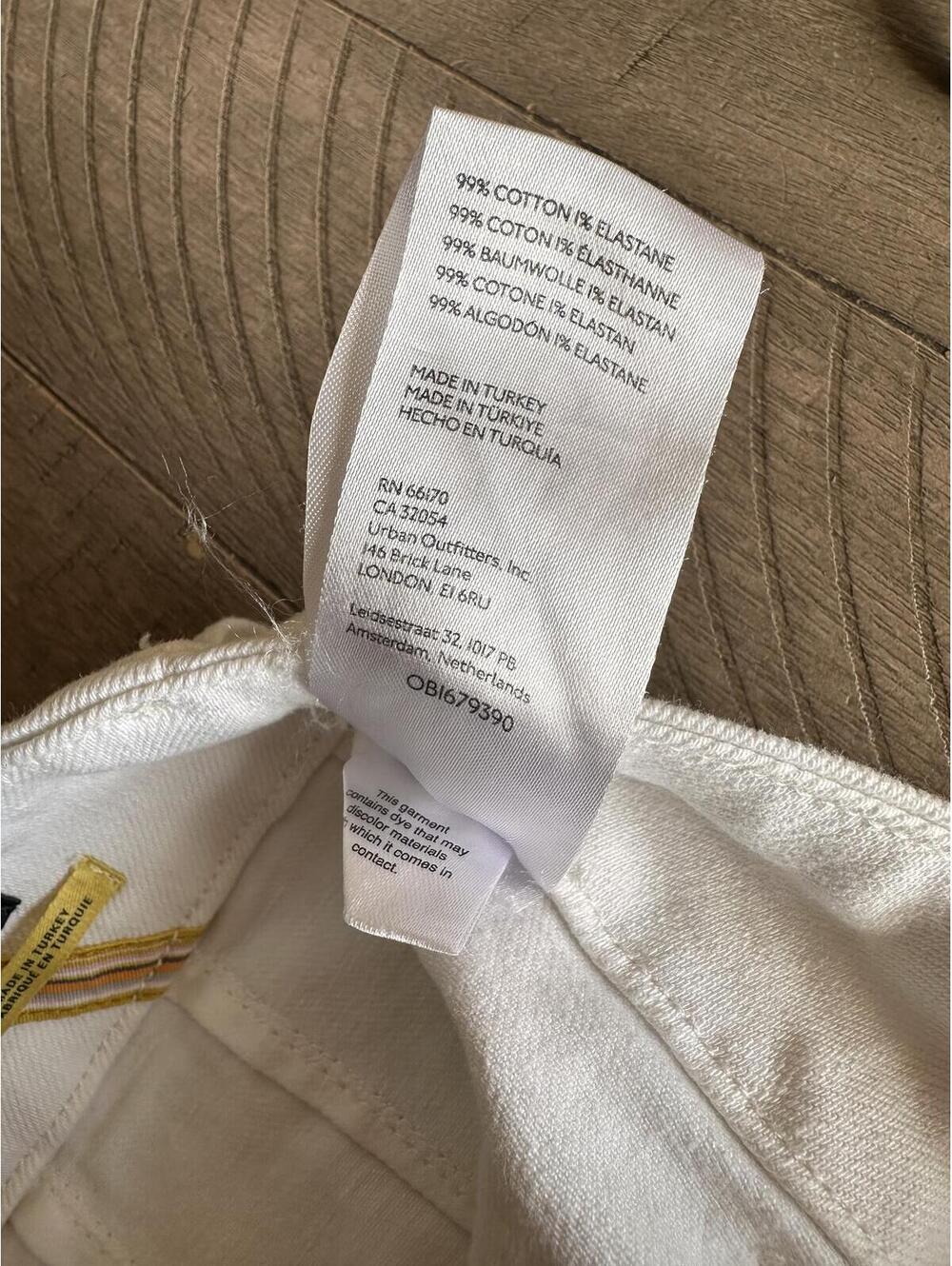 Anthropologie Maeve The Colette Cropped High Rise Wide Leg Jeans White Women 29 - Picture 8 of 14